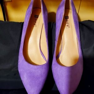 Purple Pointed-Toe Women's Heels